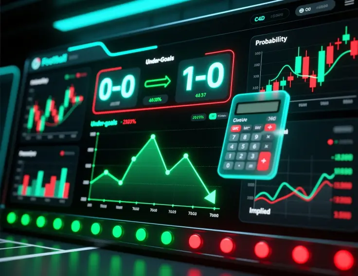 Under goals betting strategy visualization with statistics and charts